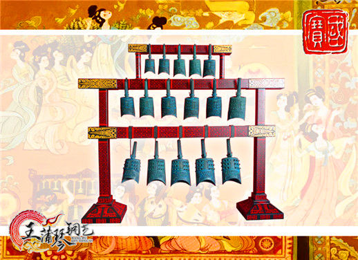 16件套系編鐘、編磬、特鐘、特磬，堂廟祭典用品